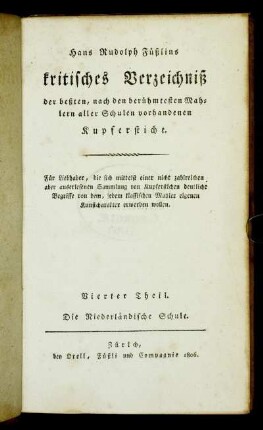 4: Die Niederländische Schule