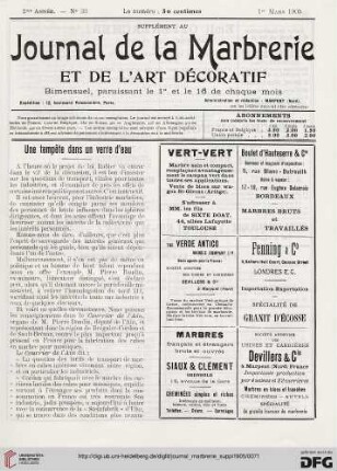 No. 33 (1er Mars 1905)