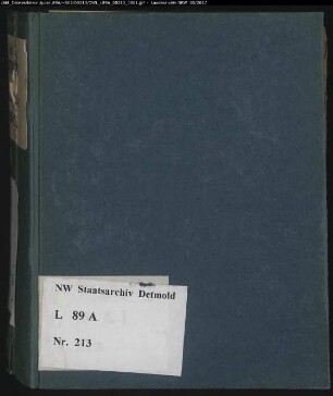 Gogerichtsregister Vogtei Oerlinghausen
