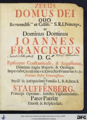 Titelblatt mit Besitzvermerk des Freiburger Dominikanerklosters.