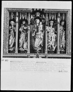 Heilige Magdalena, Jakobus Major, Madonna, Heiliger Tiburtius und Heiliger Leonhard