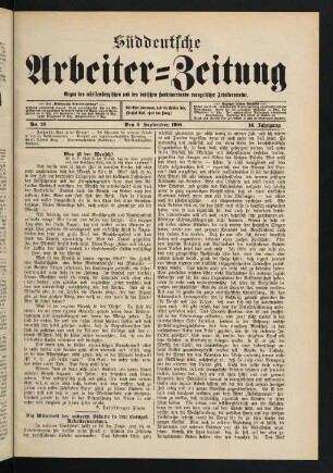 Nr. 36. Den 6. September. - Nr. 40. Den 4. Oktober 1908.