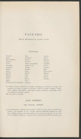 Facundo : Drama histórico en cuatro actos