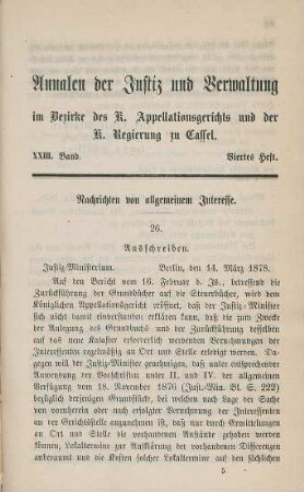 4. Heft. Nachrichten von allgemeinem Interesse