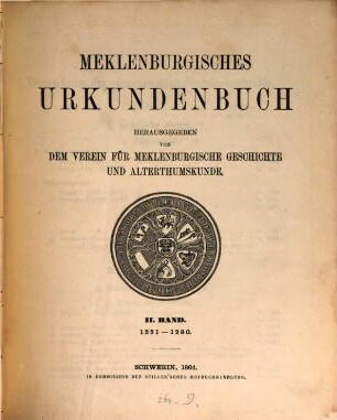 Meklenburgisches Urkundenbuch. 2, 1251 - 1280