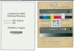 Entnazifizierung Irmgard Wedekind , geb. 28.09.1917 (Dolmetscherin)