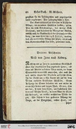 Dritter Abschnitt: Reise von Jena nach Koburg