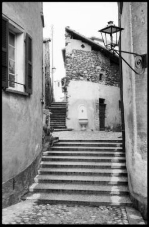 Morcote: Winkel mit Treppen im Ort