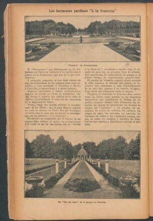 Los hermosos jardines "á la francesa"