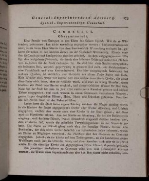 Special-Superintendenz Cannstatt.