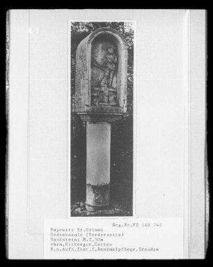 Gedenksäule für den Ritter Jörgen von Schleinitz