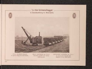 1,3 cbm Universalbagger, in Spezialausführung für Hüttenwerke.