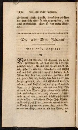 1294-1318, Der erste Brief Johannis