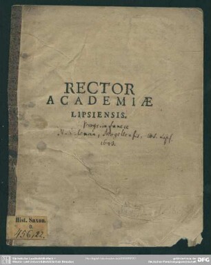 Rector Academiae Lipsiensis