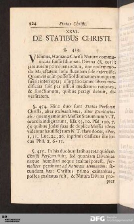 De Statibus Christi.