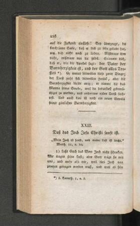 XXIII. Daß das Joch Jesu Christi sanft ist.