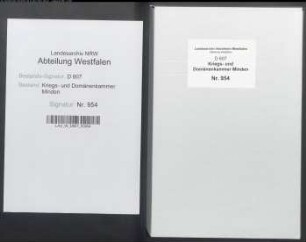 Summarisches Kontributionsregister der ravensbergischen Ämter Limberg, Ravensberg, Sparrenberg und Vlotho