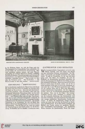 Entwerfer und Berater, [1]