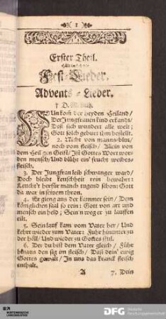 Advents-Lieder.