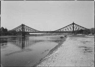 Elbe, Loschwitzer Elbbrücke : Dresden, Blaues Wunder