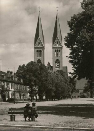 Halberstadt. Dom. Ansicht von Westen