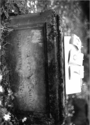 Grabstein 87 (Index: 99791886) Zustand: Fragment Besonderheit: kein Formblatt vorhanden: Grabstein 87