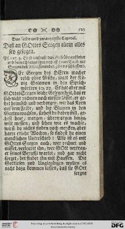 Das sechs und zwantzigste Capitel