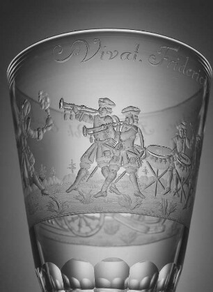 Deckelpokal (mit Feldlager-Darstellung) aus Schloß Moritzburg