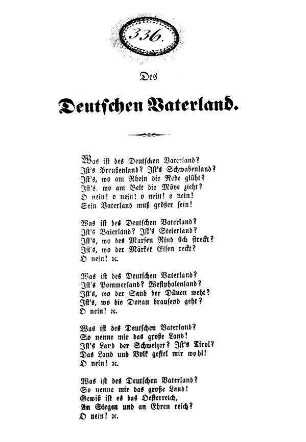 Des Deutschen Vaterland.