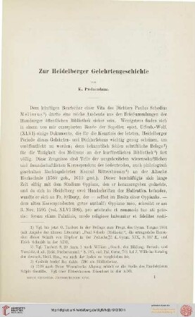 17: Zur Heidelberger Gelehrtengeschichte