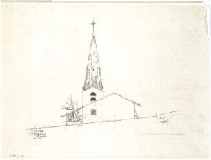 Gsaenger, Gustav; Fischbachau (Bayern); Ev. Kirche - Ostseite (Ansicht)