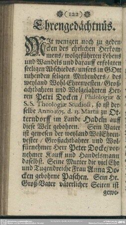 Ehrengedächtnüs
