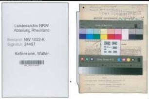 Entnazifizierung Walter Kellermann , geb. 04.12.1898 (Schlosser)