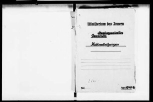 Niederschriften über Kabinettssitzungen (22. November 1945 - 28. November 1946)