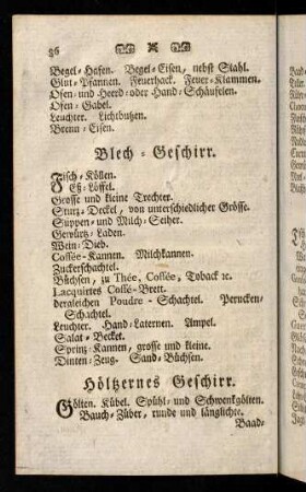 36-47, Blech-Geschirr; ...
