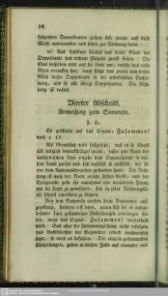 Vierter Abschnitt. Anweisung zum Sammeln