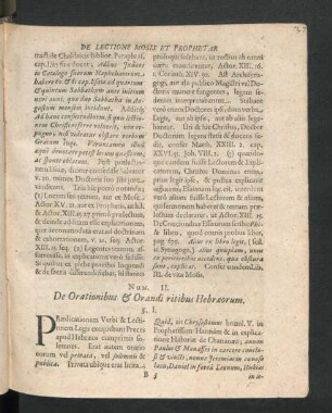 Num. II. De Orationibus & Orandi ritibus Hebraeorum.