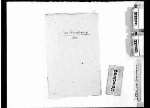 Entwürfe zur württembergischen Notariatsordnung vom 25.10.1808