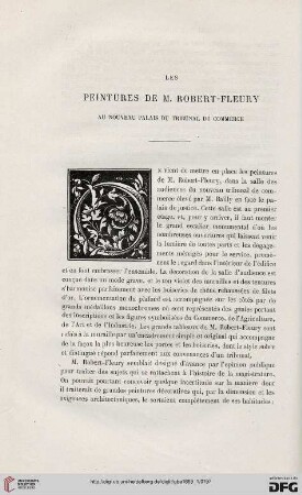 2. Pér. 1.1869: Les peintures de M. Robert-Fleury au nouveau palais du tribunal de commerce