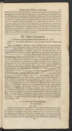 IX. Dekret Hetmanski