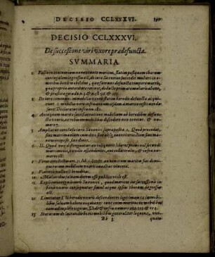 Decisio CCLXXXVI. - Decisio CCXC.