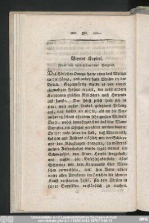 Viertes Kapitel. Etwas von landesväterlicher Sorgfalt.