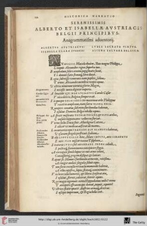 Serenissimis Alberto et Isabellae Austriacis Belgii Principibus […]
