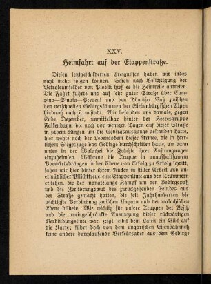 272-279, XXV. Heimfahrt auf der Etappenstraße