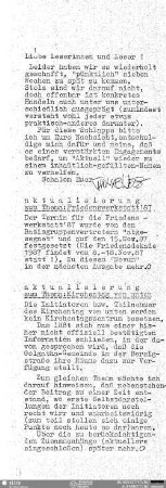 Aktualisierung zum Thema: Kirchentag von unten