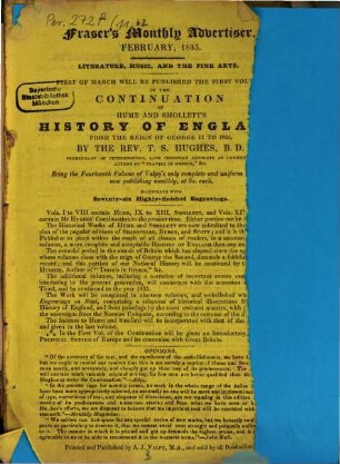 Fraser's magazine for town and country. 11. 1825, 62