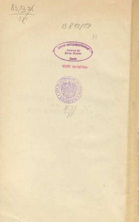 Kön. Pr. Ministerium des Innern. Bibliothek