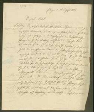 Brief von Christian Ferdinand Hochstetter an August Emanuel Fürnrohr