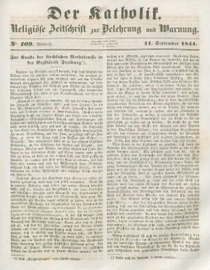 509-512 Zur Kunde der kirchlichen Verhältnisse in der Erzdiözese Freiburg