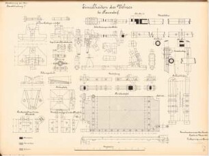 Kanalisierung der Oder Schleuse, Frauendorf: Wehr: Details 1:5